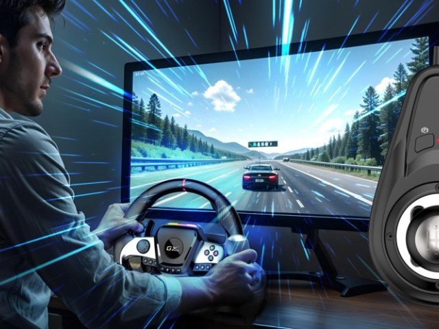 Genius představil sadu SpeedMaster X5 FF pro fanoušky závodních simulátorů