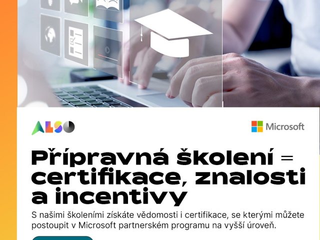 ALSO spouští zdarma pro své partnery přípravná školení na certifikační zkoušky Microsoft